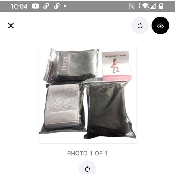 Black Set 3, Light Medium Heavy Resistance Band for Workouts Nwt - Picture 2 of 2